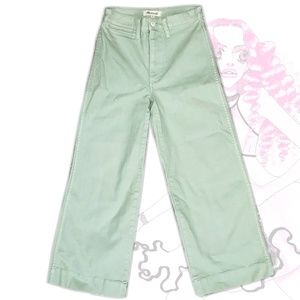 Madewell Mint Green Wide Leg Pants